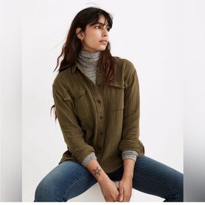 Madewell Khaki Utility Jacket for Women